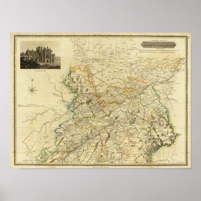 Póster Roxburgh Shire del Norte (Frente)