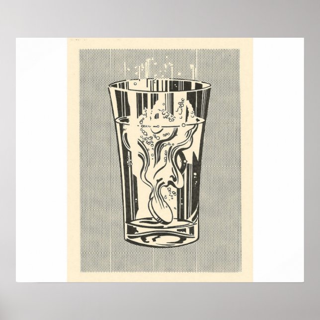 Póster Roy Lichtenstein - Alka Seltzer (Frente)