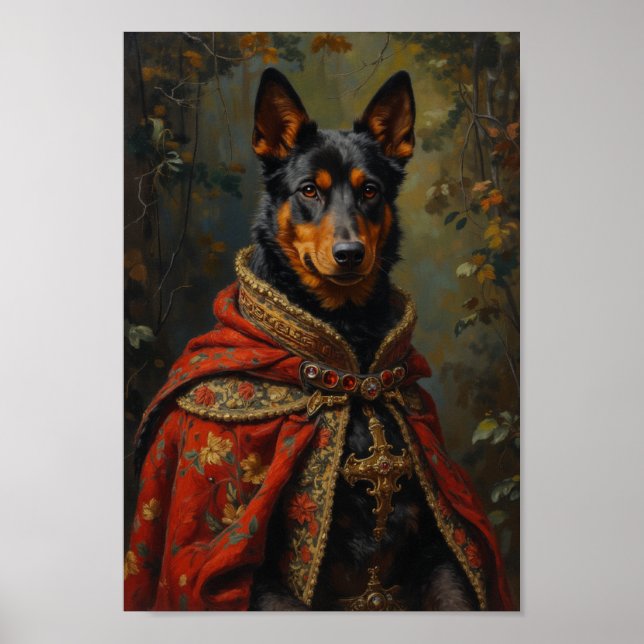 Póster Royal Australian Kelpie Portrait (Frente)