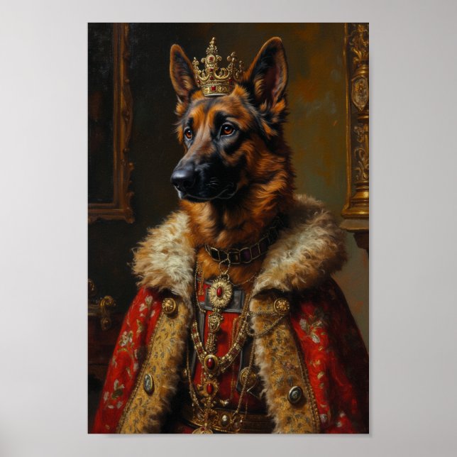 Póster Royal Belgian Shepherd Portrait (Frente)