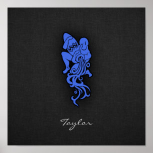 Póster Royal Blue Aquarius