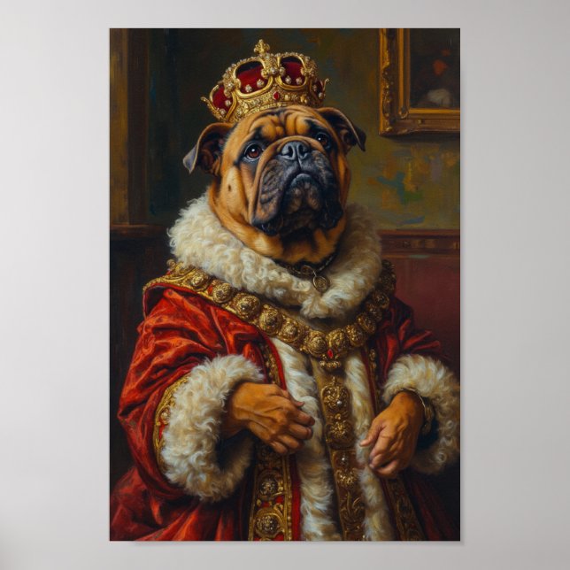 Póster Royal Bulldog Portrait (Frente)