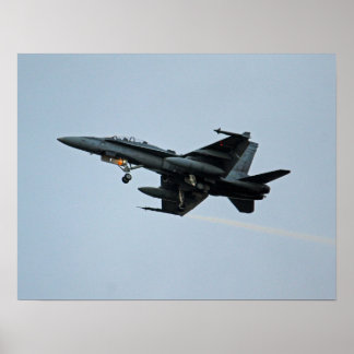 Póster Royal Canadian Air Force CF-18 Hornet Fighter Jet