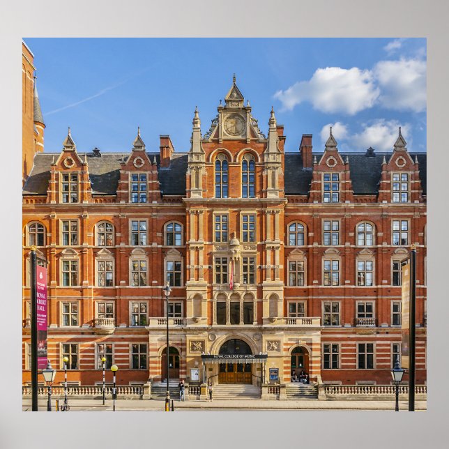 Póster Royal College of Music: puesta de sol. (Frente)