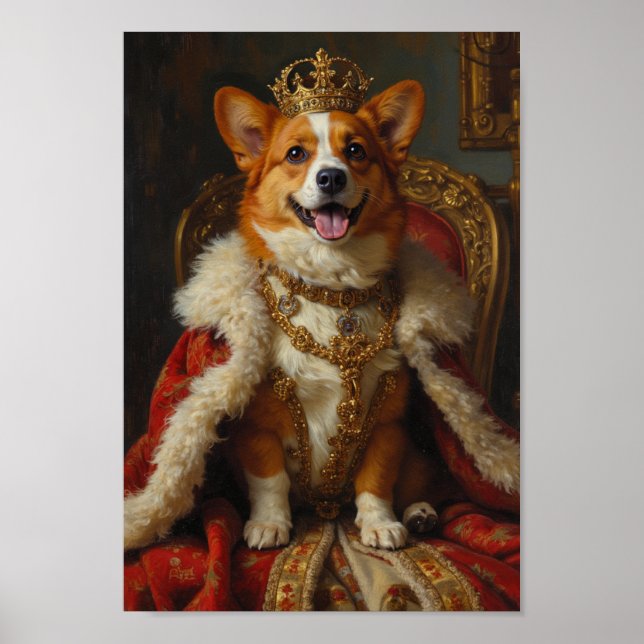 Póster Royal Corgi Portrait (Frente)