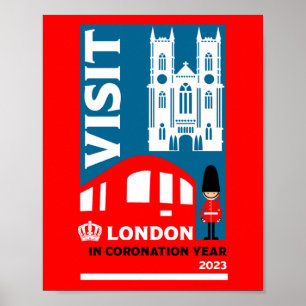 Póster Royal Coronation Year 2023 Londres