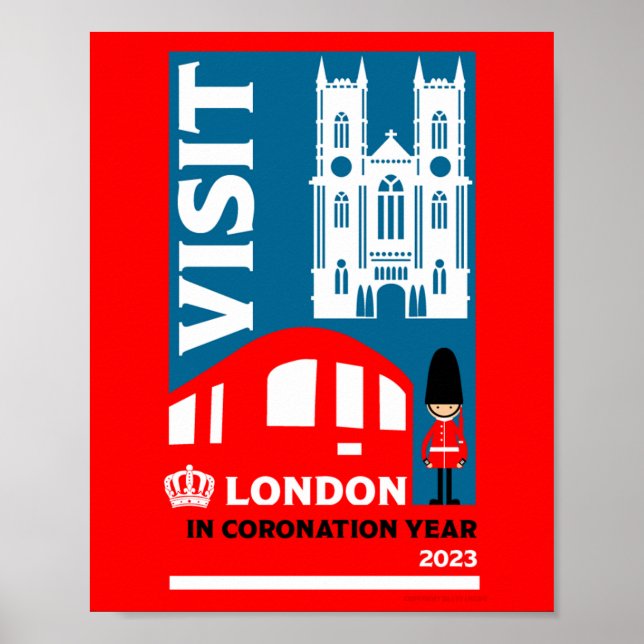 Póster Royal Coronation Year 2023 Londres (Frente)