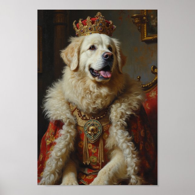 Póster Royal Great Pyrenees Portrait (Frente)