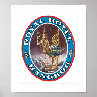 Póster Royal Hotel Bangkok (lienzo)