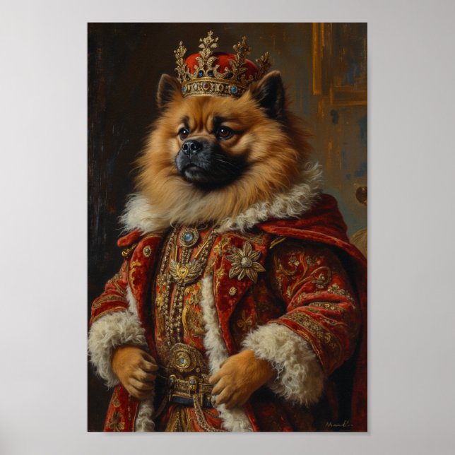 Póster Royal Keeshond Portrait (Frente)