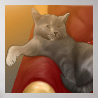 Póster Royal Kitten King