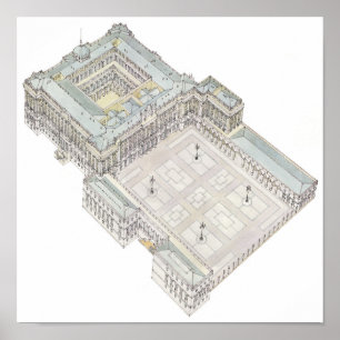 Póster Royal Palace. Madrid España