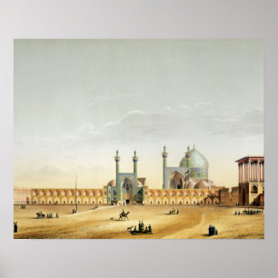 Póster Royal Palace y el Mesdjid-i-Shah, Isfahán,