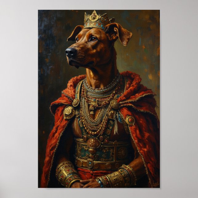 Póster Royal Rhodesian Ridgeback Portrait (Frente)