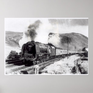 Póster Royal Scot, locomotora interurbana