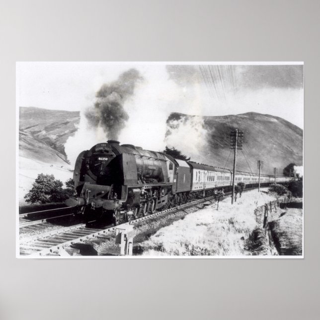 Póster Royal Scot, locomotora interurbana (Frente)