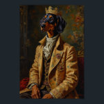 Póster Royal Treeing Walker Coonhound Portrait<br><div class="desc">A refined royal portrait featuring the Treeing Walker Coonhound portrayed as a noble southern hunter. Inspired by classical oil paintings,  the design highlights the breed’s athletic build and confident expression with elegant hunting attire and regal details.</div>