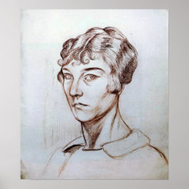 Póster Rozanova - autorretrato 1917