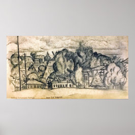 Póster Rozanova - Calle Kazanskaya Melenki 1900