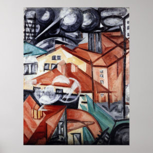 Póster Rozanova - Cityscape 1912