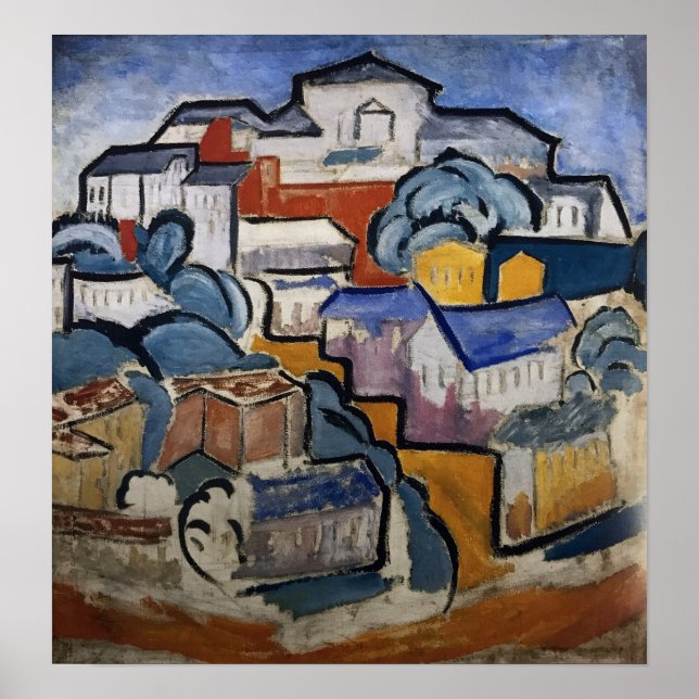 Póster Rozanova - Cityscape 1912 (Frente)