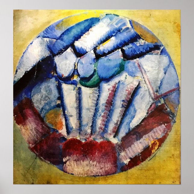 Póster Rozanova - Composición de color 1914 (Frente)