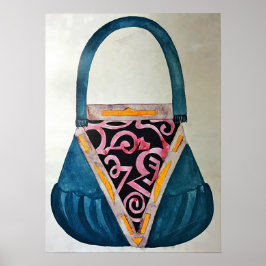 Póster Rozanova - Diseño de Bolsa de Mujeres 1917