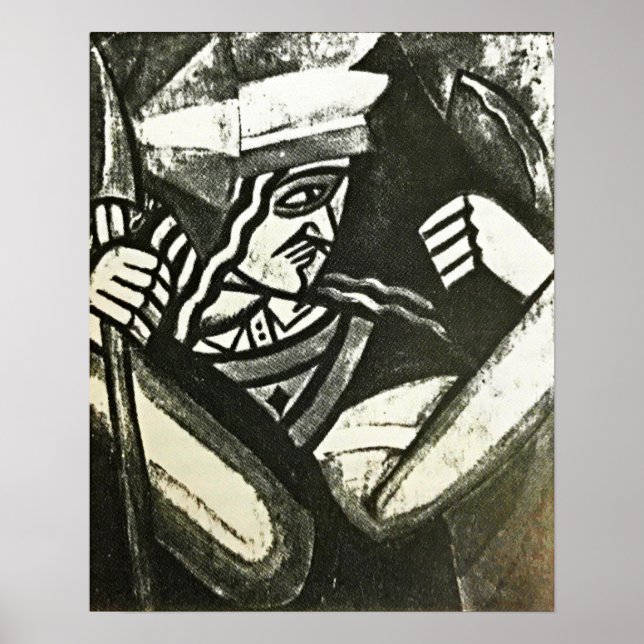 Póster Rozanova - Jack Of Diamonds 1915 (Frente)