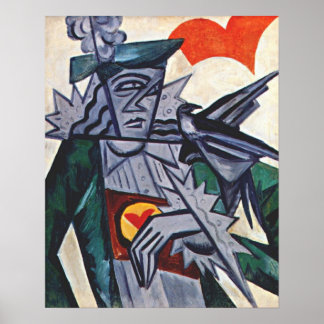 Póster Rozanova - Jack Of Hearts 1915