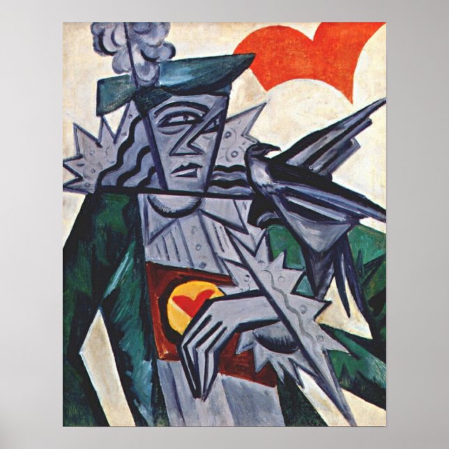Póster Rozanova - Jack Of Hearts 1915 (Frente)