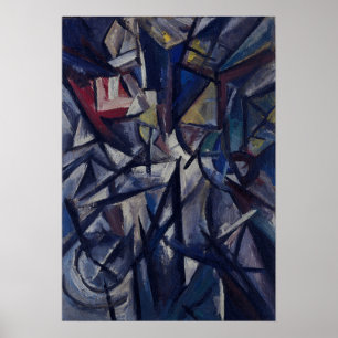 Póster Rozanova - Paisaje Composición Futurista 1913