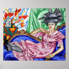 Póster Rozanova - Retrato De La Hermana Anna 1912