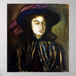 Póster Rozanova - Retrato femenino 1907