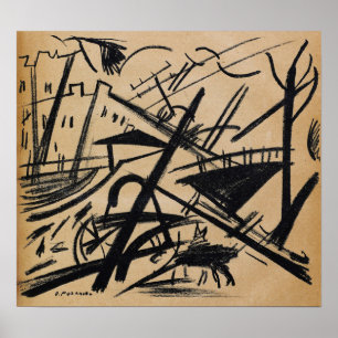 Póster Rozanova - Unión De Jóvenes 1913