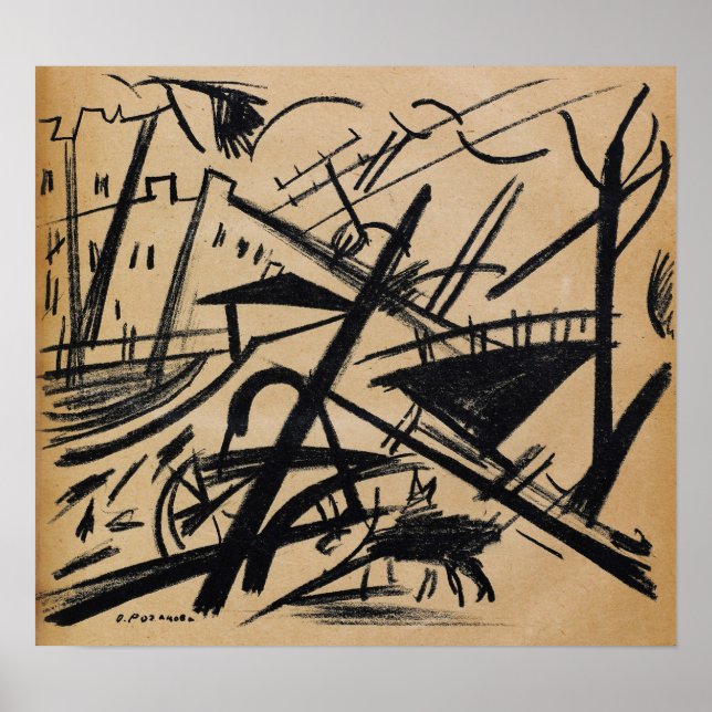 Póster Rozanova - Unión De Jóvenes 1913 (Frente)