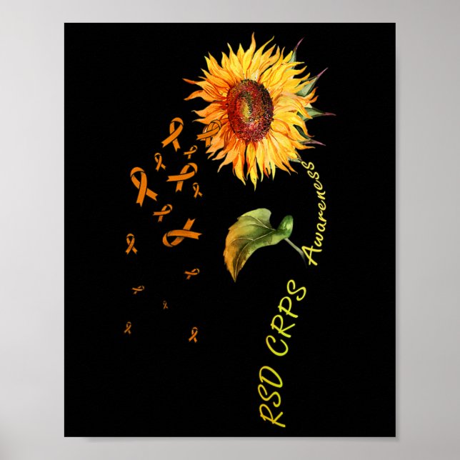 Póster Rsd Crps Awareness Sunflower 1 (Frente)