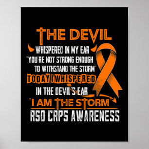 Póster Rsd Crps Conciencia Yo Soy La Tormenta Diablo