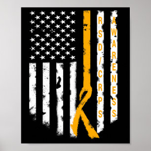Póster Rsd Crps Concientización Bandera Estadounidense Ap