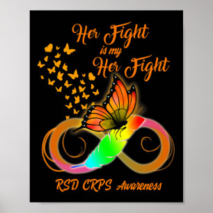 Póster Rsd Crps Guerrera De Conciencia Su Lucha Es Mi Luc