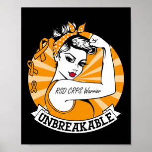 Póster Rsd Crps Guerrero Inquebrantable Rsd Crps Concienc