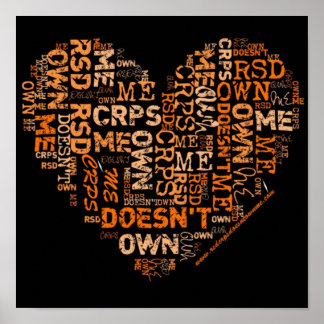 Póster RSD/CRPS no me tiene Poster de corazón