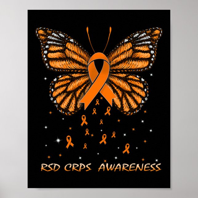 Póster RSD CRPS Sensibilización sobre la mariposa (Frente)