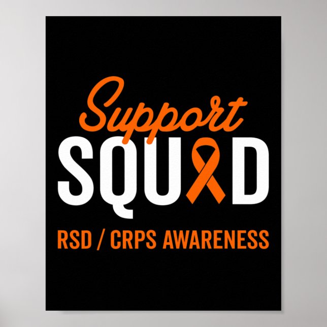 Póster RSD CRPS Warrior Survivor Awareness Support Squad (Frente)