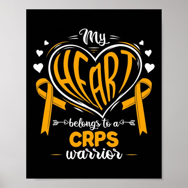 Póster Rsd Mi Corazón Pertenece A Crps Warrior Crps Aware (Frente)