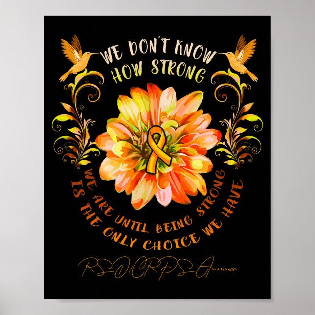 Póster Rsrps Awareness Flower We Dont Know How Strong  (Frente)