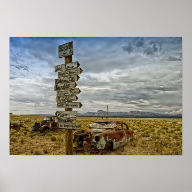 Póster RT 66 Desierto de Arizona (Frente)