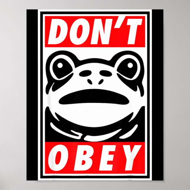Póster Rtland Frog Don't Obey  (Frente)