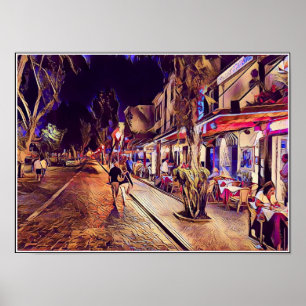 Póster Rua de D Carlos I Funchal Madeira Poster/Imprimir