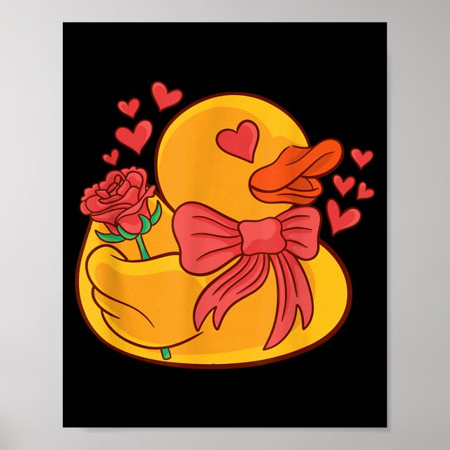 Póster Rubber Duck Valentines Day Rubber Duckie  (Frente)