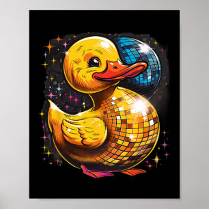 Póster Rubber Duckie Dancing Disco Rubber Duc